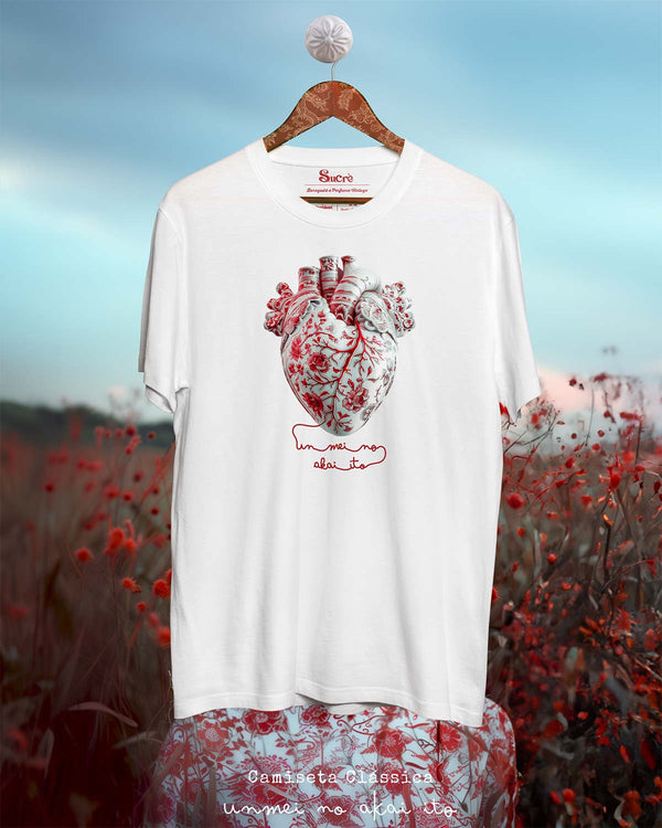 CAMISETA CLÁSSICA - UNMEI NO AKAI ITO RED Camiseta BeSucrè Branca P 