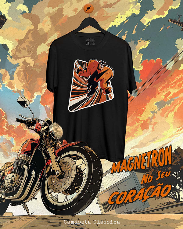 CAMISETA CLÁSSICA - MAGNETRON NO SEU CORAÇÃO II Camiseta BeSucrè Preto P 