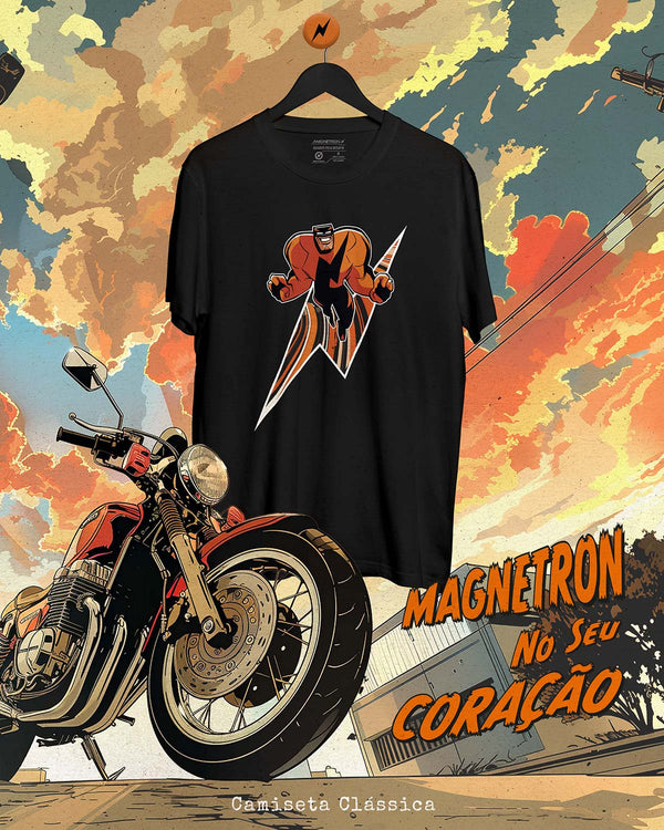 CAMISETA CLÁSSICA - MAGNETRON NO SEU CORAÇÃO III Camiseta BeSucrè Preto P 