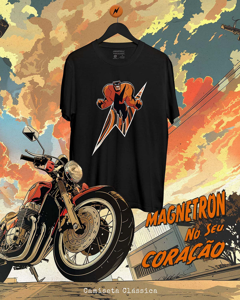 CAMISETA CLÁSSICA - MAGNETRON NO SEU CORAÇÃO III Camiseta BeSucrè Preto P 