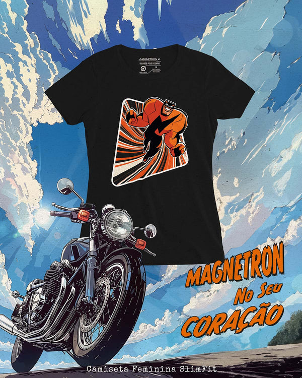 CAMISETA FEMININA SLIM FIT -  MAGNETRON NO SEU CORAÇÃO II Camiseta BeSucrè   
