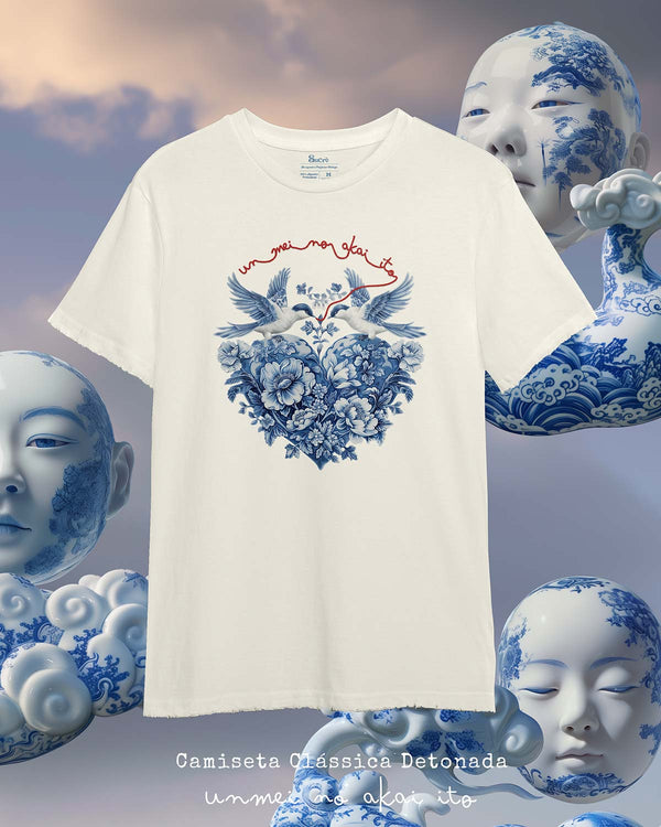 CAMISETA CLÁSSICA DETONADA - UNMEI NO AKAI ITO II Camiseta BeSucrè Off-White Detonada PP 