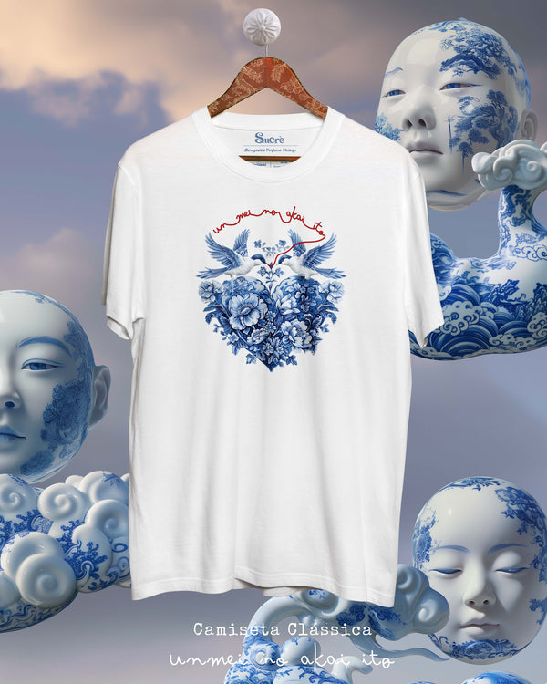 CAMISETA CLÁSSICA - UNMEI NO AKAI ITO II Camiseta BeSucrè Branca P 