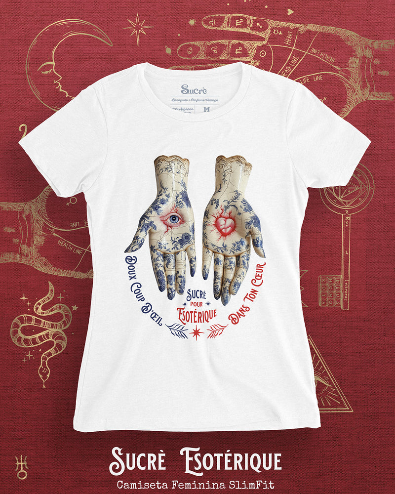 CAMISETA FEMININA SLIM FIT -  ESOTÉRIQUE Camiseta BeSucrè Branca P 
