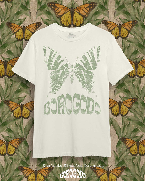 CAMISETA CLÁSSICA - BOROGODÓ Camiseta BeSucrè Off-White Detonada PP 