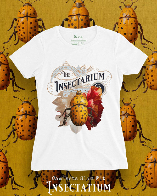 CAMISETA FEMININA SLIM FIT - INSECTARIUM Camiseta BeSucrè Branca P 
