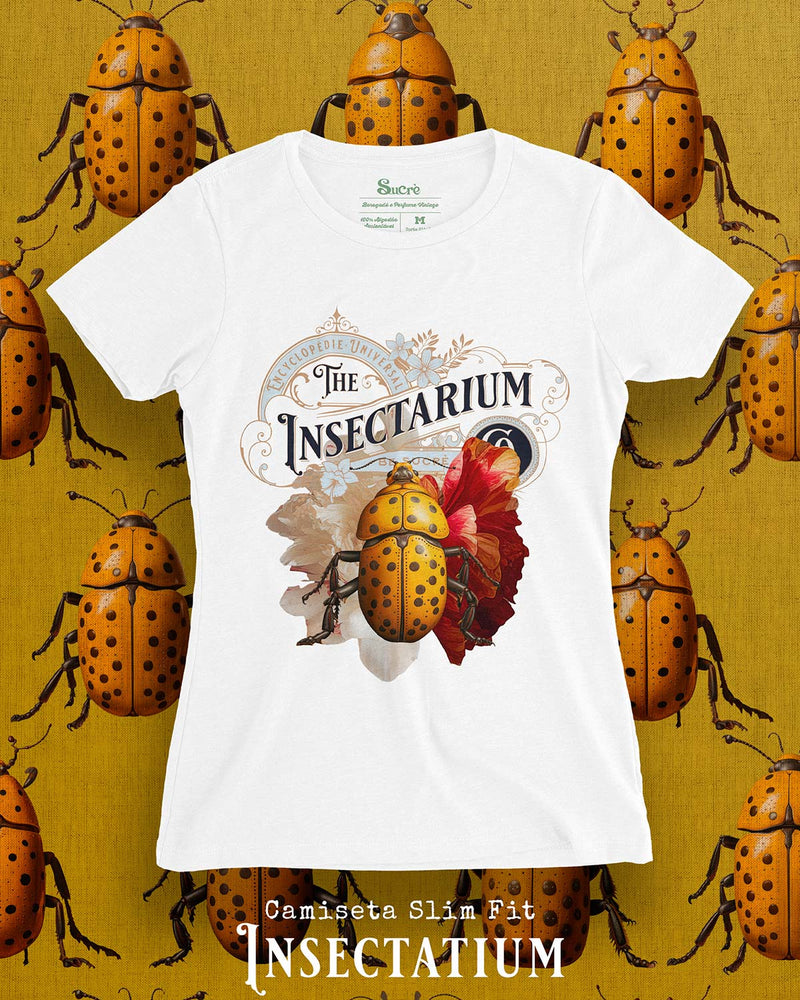 CAMISETA FEMININA SLIM FIT - INSECTARIUM Camiseta BeSucrè Branca P 