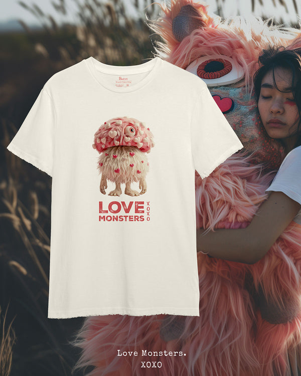 CAMISETA CLÁSSICA DETONADA - LOVE MONSTER Camiseta BeSucrè Off-White Detonada PP 