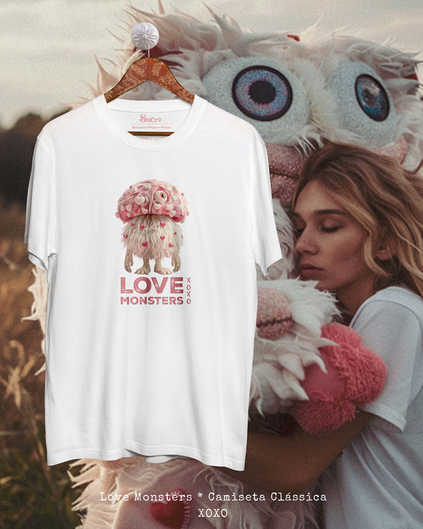 CAMISETA CLÁSSICA - LOVE MONSTERS I Camiseta BeSucrè Branca P 