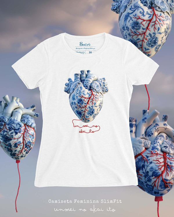 CAMISETA FEMININA SLIM FIT - UNMEI NO AKAI ITO Camiseta BeSucrè Branca P 