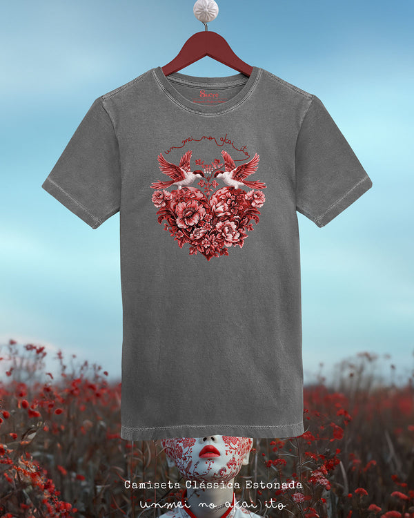 CAMISETA CLÁSSICA ESTONADA - UNMEI NO AKAI ITO RED II Camiseta BeSucrè   