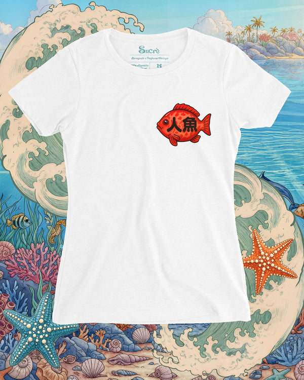 CAMISETA FEMININA SLIM FIT -  SUCRÈ NOODLE MERMAID