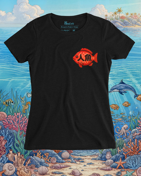 CAMISETA FEMININA SLIM FIT -  SUCRÈ NOODLE MERMAID