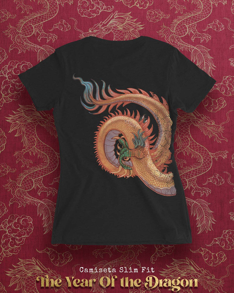 CAMISETA FEMININA SLIM FIT - THE YEAR OF THE DRAGON Camiseta BeSucrè   