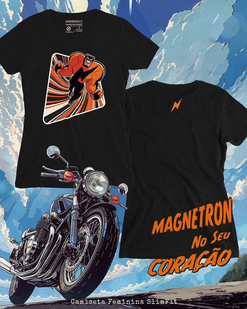 CAMISETA FEMININA SLIM FIT -  MAGNETRON NO SEU CORAÇÃO II Camiseta BeSucrè   