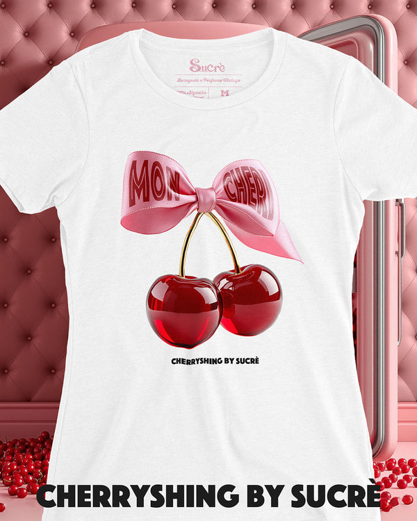 CAMISETA FEMININA SLIM FIT -  CHERRYSHING