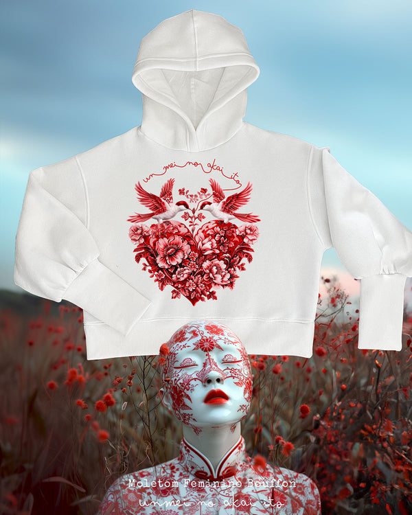 MOLETOM FEMININO BOUFFON - UNMEI NO AKAI ITO IV Moletom BeSucrè Branca P 