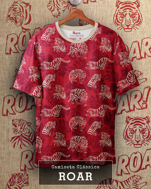 CAMISETA CLÁSSICA - ROAR III Camiseta BeSucrè Vermelho PP 