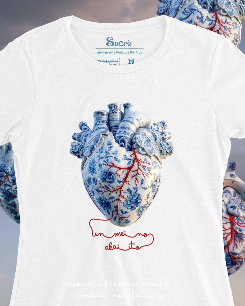 CAMISETA FEMININA SLIM FIT - UNMEI NO AKAI ITO Camiseta BeSucrè   