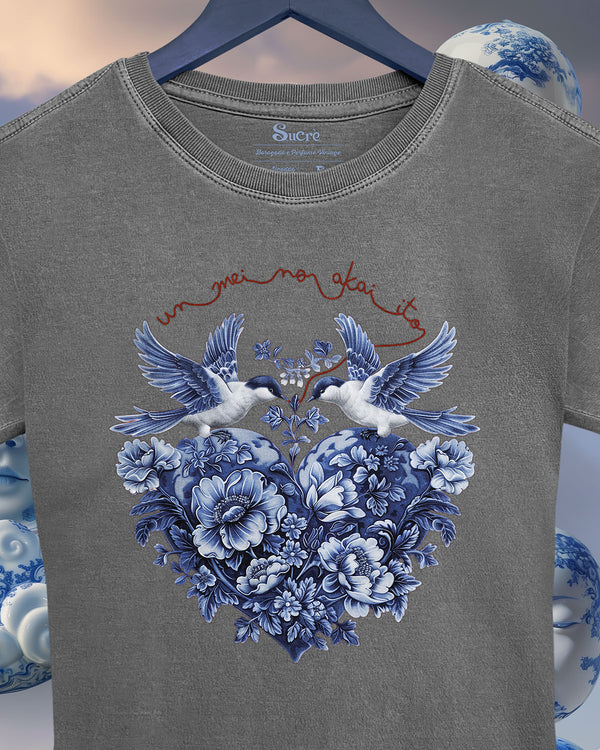 CAMISETA FEMININA SLIM FIT - UNMEI NO AKAI ITO II Camiseta BeSucrè   