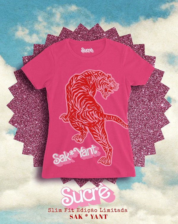 CAMISETA FEMININA SLIM FIT - SAK*YANT Camiseta BeSucrè Rosa Barbie P 