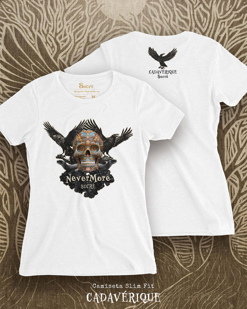 CAMISETA FEMININA SLIM FIT - CADAVÉRIQUE II Camiseta BeSucrè   
