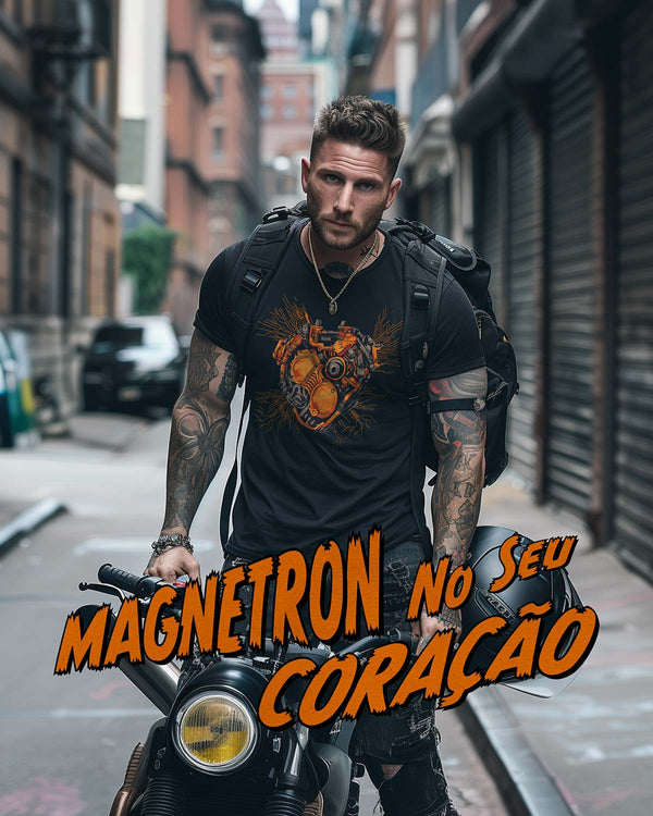 CAMISETA CLÁSSICA - MAGNETRON NO SEU CORAÇÃO Camiseta BeSucrè Preto P 