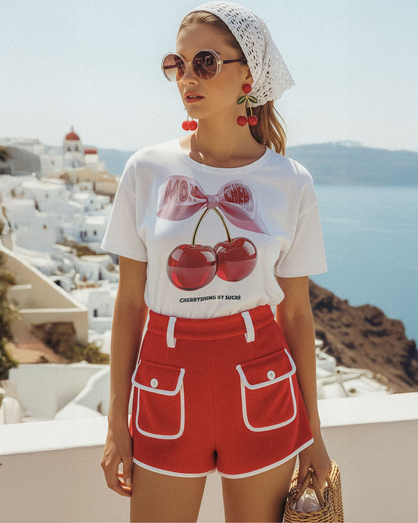 CAMISETA FEMININA SLIM FIT -  CHERRYSHING