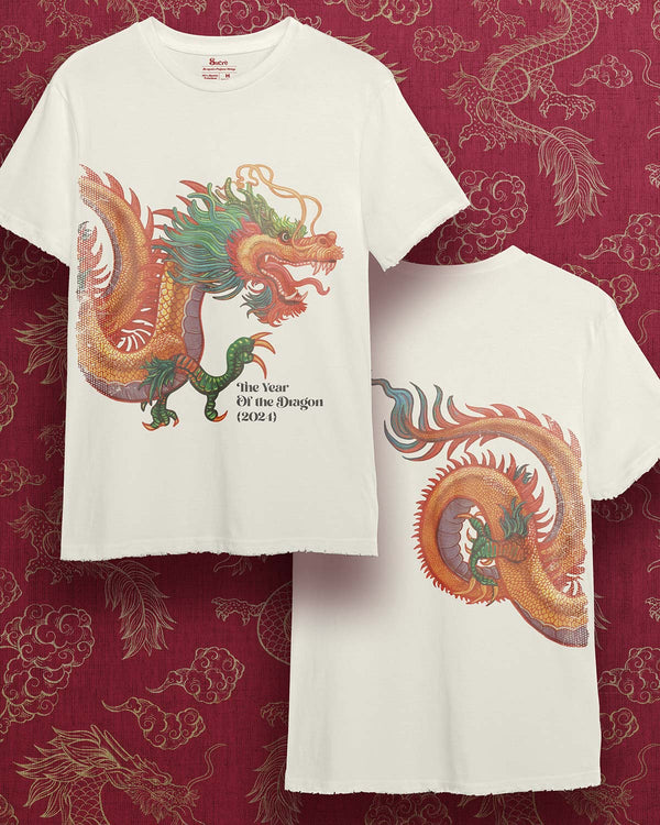 CAMISETA CLÁSSICA - THE YEAR OF THE DRAGON Camiseta BeSucrè Off-White Detonada PP 