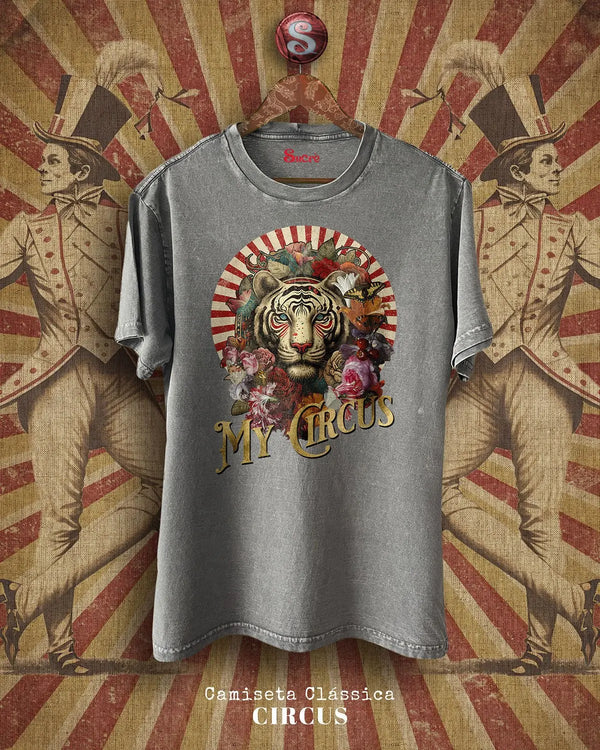 CAMISETA CLÁSSICA - CIRCUS II Camiseta BeSucrè Cinza estonada P 