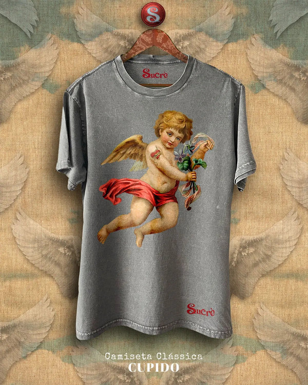 CAMISETA CLÁSSICA - CUPIDO Camiseta BeSucrè Cinza estonada P 