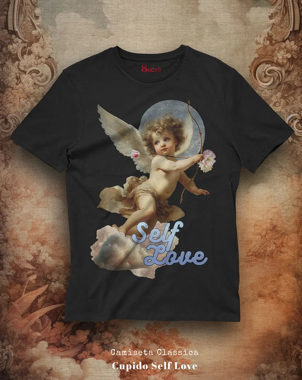 CAMISETA CLÁSSICA - CUPIDO SELF LOVE Camiseta BeSucrè Preto P 