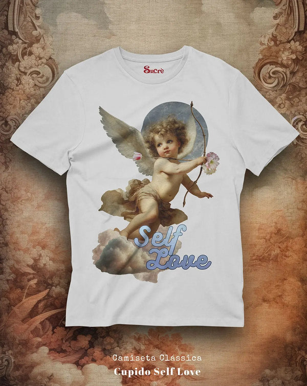 CAMISETA CLÁSSICA - CUPIDO SELF LOVE Camiseta BeSucrè Branca P 