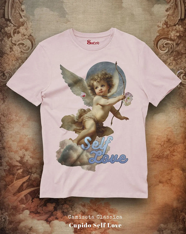 CAMISETA CLÁSSICA - CUPIDO SELF LOVE Camiseta BeSucrè Rosa Pálido P 