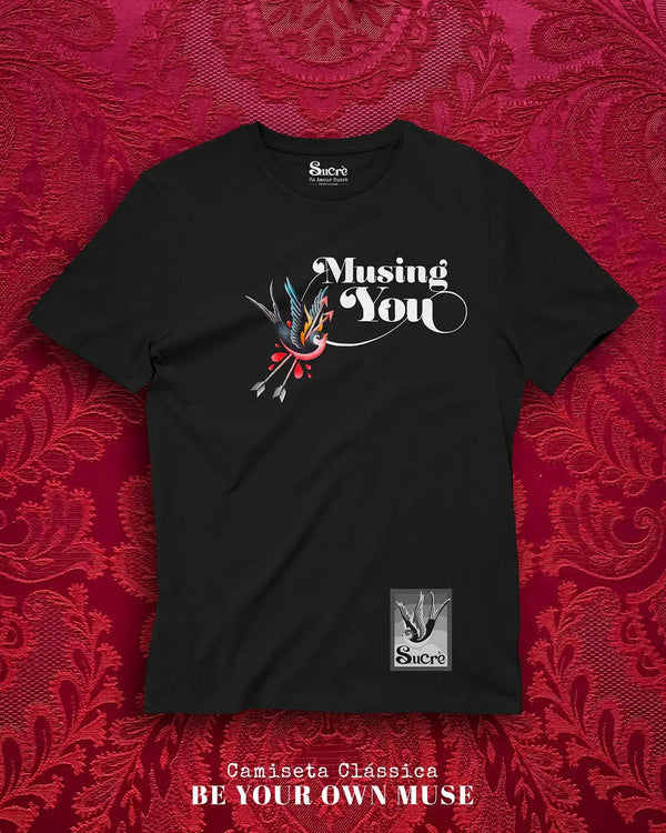 CAMISETA CLÁSSICA - MUSING YOU Camiseta BeSucrè Preto P 