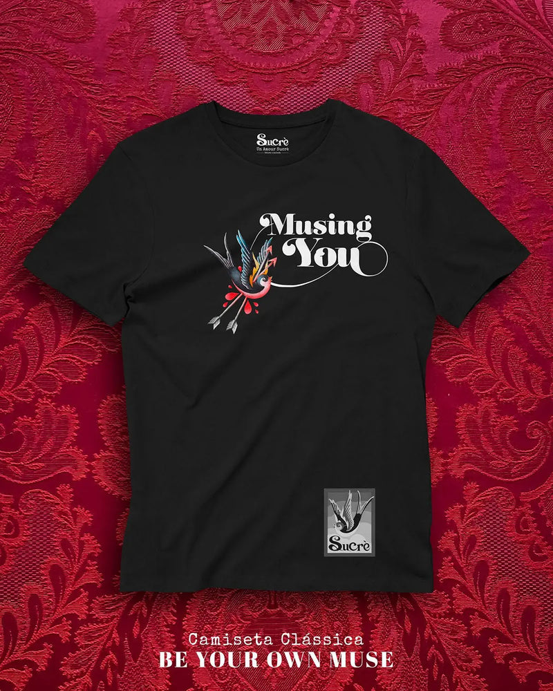 CAMISETA CLÁSSICA - MUSING YOU Camiseta BeSucrè Preto P 