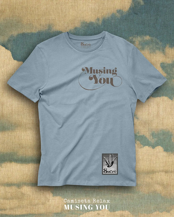 CAMISETA CLÁSSICA - MUSING YOU Camiseta BeSucrè Azul P 