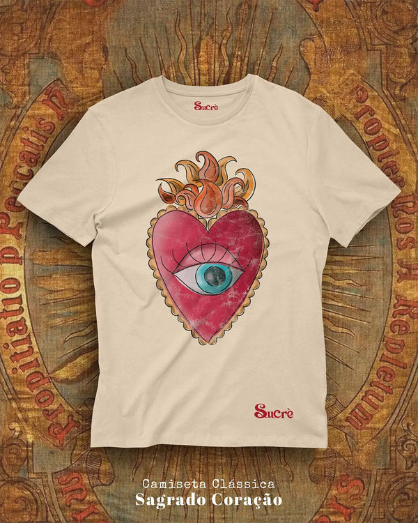 CAMISETA CLÁSSICA - SAGRADO CORAÇÃO Camiseta BeSucrè Algodão PT P 
