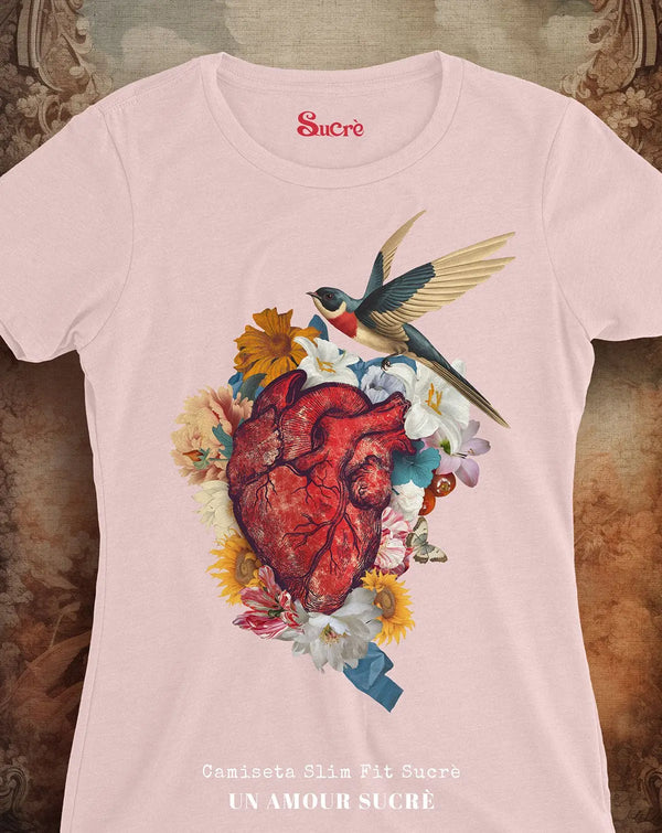 CAMISETA FEMININA SLIM FIT - AMOUR SUCRÈ Camiseta BeSucrè   