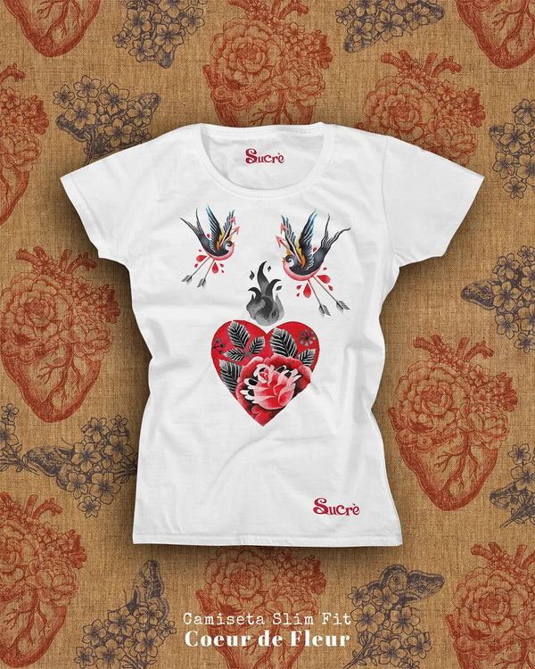 CAMISETA FEMININA SLIM FIT - COEUR DE FLEUR Camiseta BeSucrè Branca P 