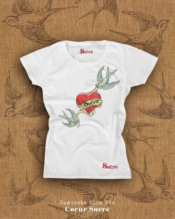 CAMISETA FEMININA SLIM FIT - COEUR SUCRÈ Camiseta BeSucrè Branca P 