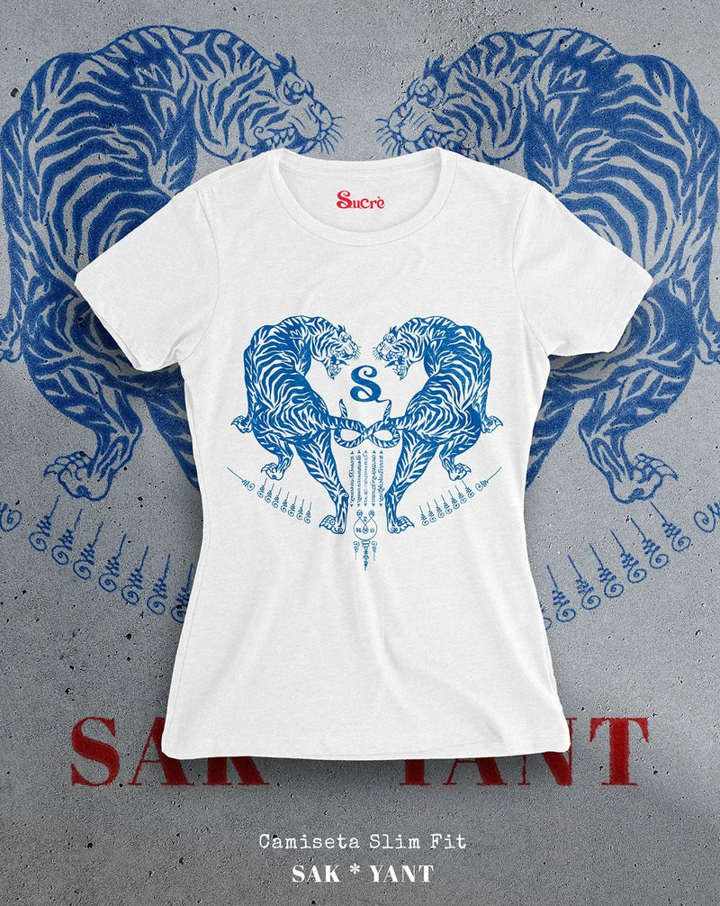 CAMISETA FEMININA SLIM FIT - SAK*YANT Camiseta BeSucrè Branca P 