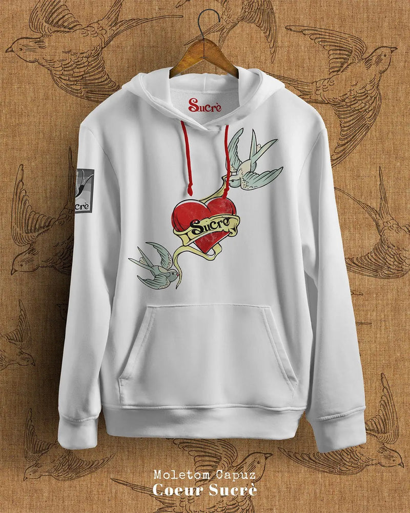 MOLETOM CAPUZ - COEUR SUCRÈ Moletom BeSucrè Branca P 