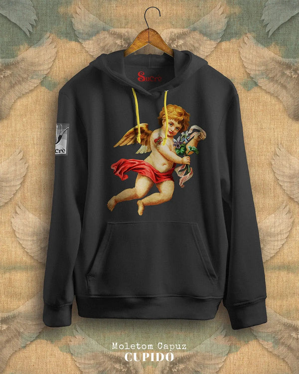 MOLETOM CAPUZ - CUPIDO Moletom BeSucrè Preto P 