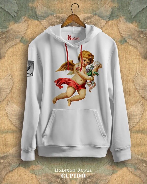 MOLETOM CAPUZ - CUPIDO Moletom BeSucrè Branca P 