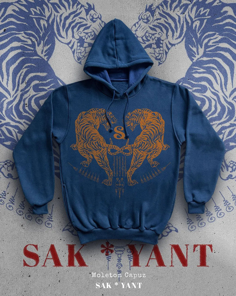 MOLETOM CAPUZ - SAK*YANT Moletom BeSucrè Azul P 