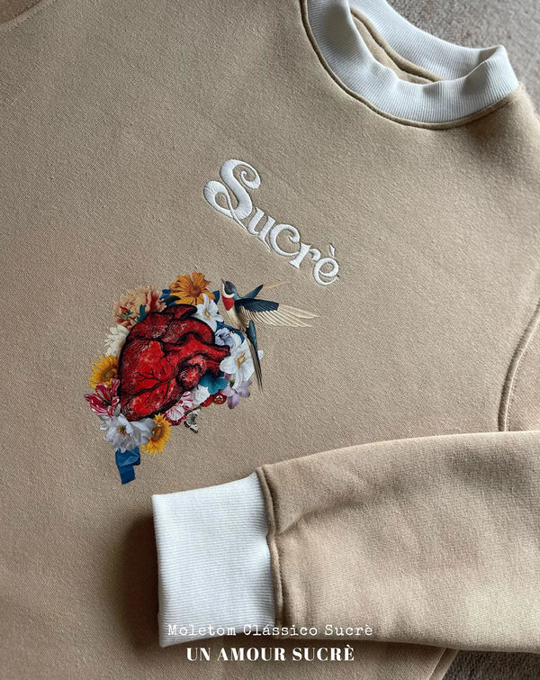 MOLETOM CLÁSSICO - AMOUR SUCRÈ Moletom BeSucrè Cappuccino P 